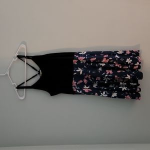 moyabo black and floral dress